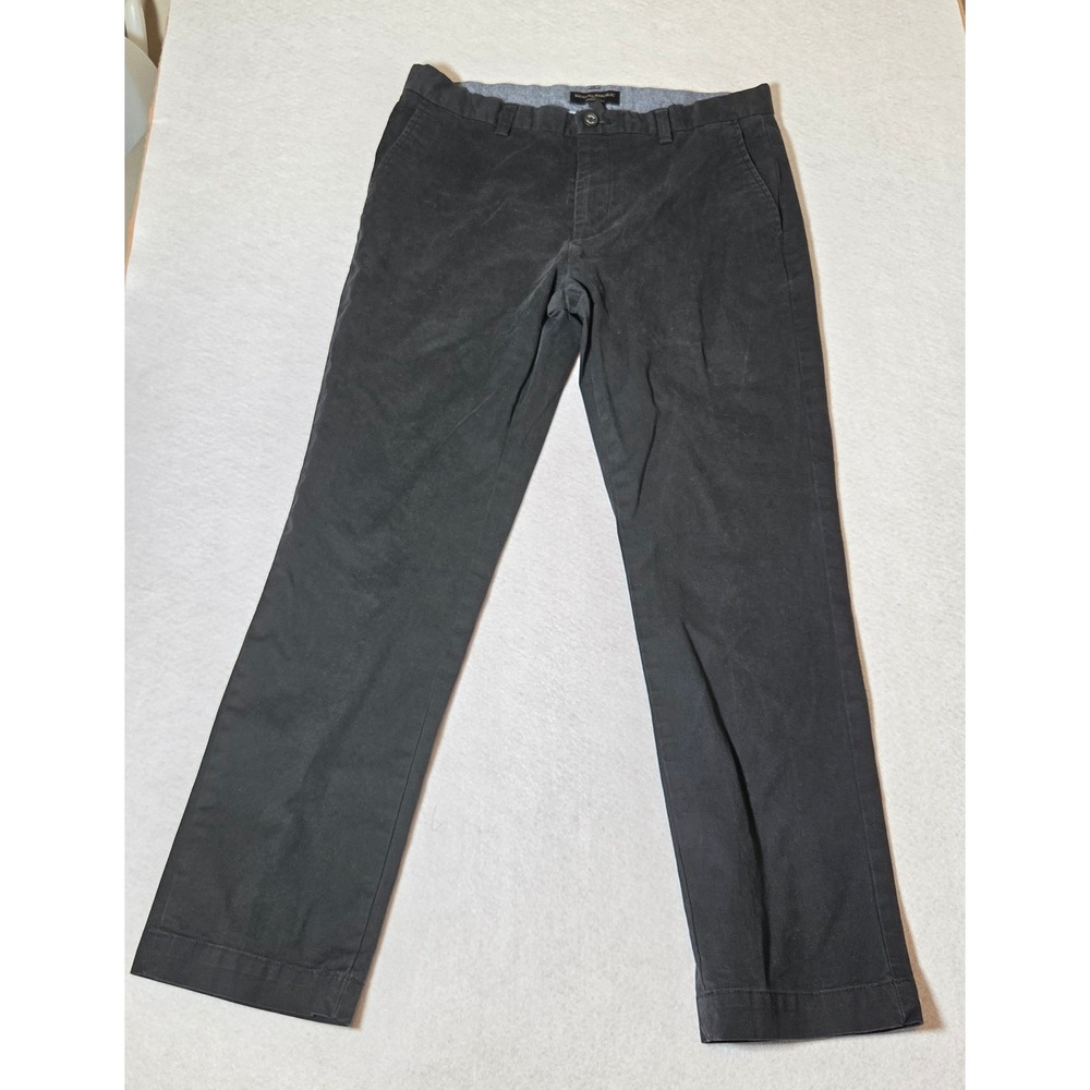 Banana Republic 32x30 Aiden Chino Black Slim Fit Stretch Cotton Pants Preppy